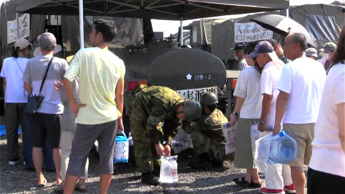 日向灘М7.1の地震で影響続く…水道水に濁りで自衛隊など給水活動　鹿児島・霧島市【給水所一覧】