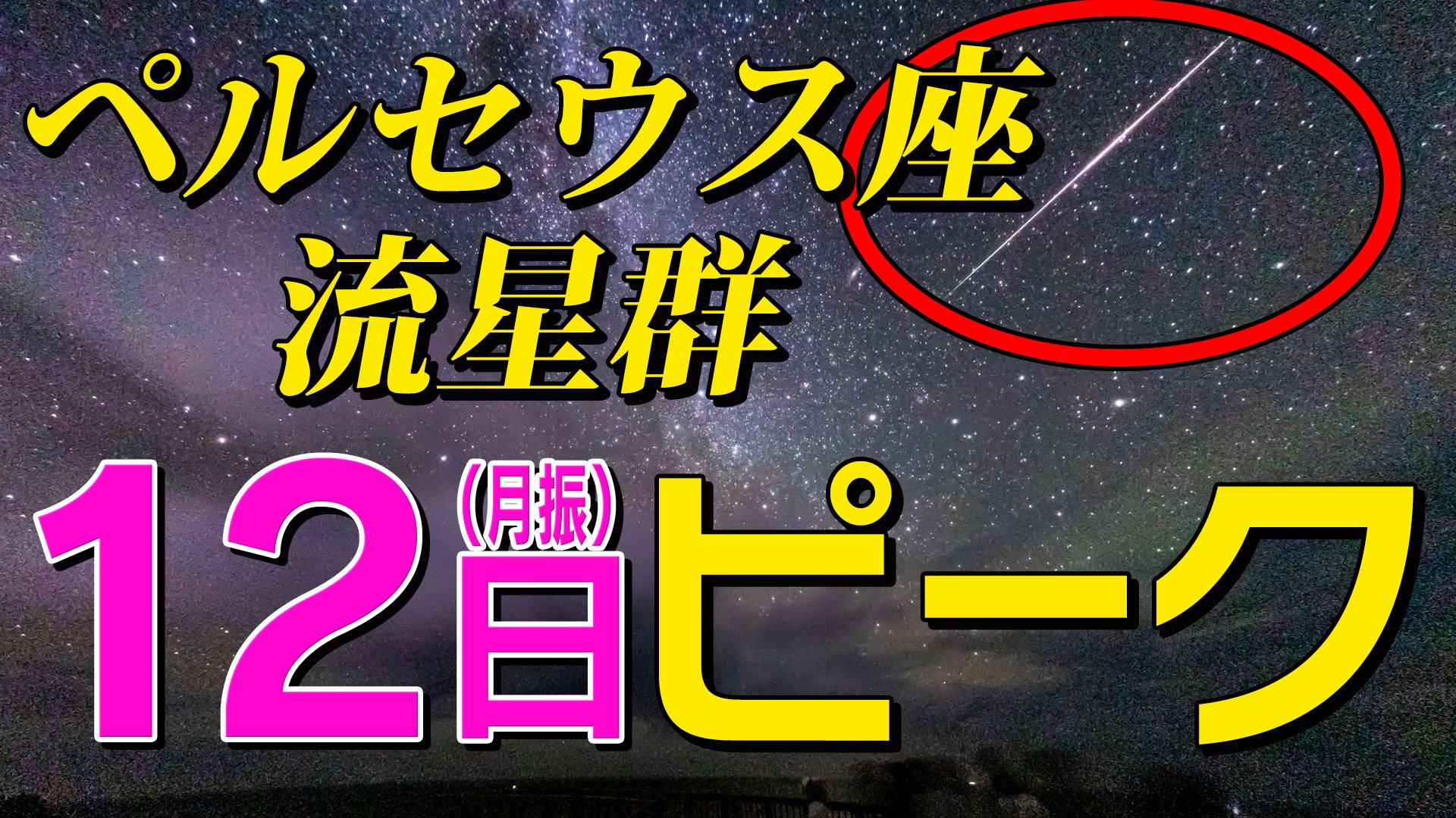 「ペルセウス座流星群」を見よう！12日(月)夜ピーク　夏休みの自由研究もできる観察のポイント