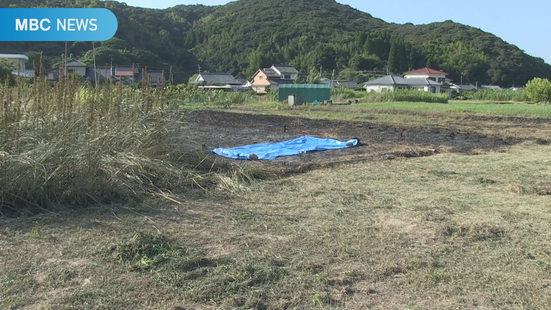 「人が焼け死んでいる」畑の焼け跡から1人の遺体　鹿児島・薩摩川内市