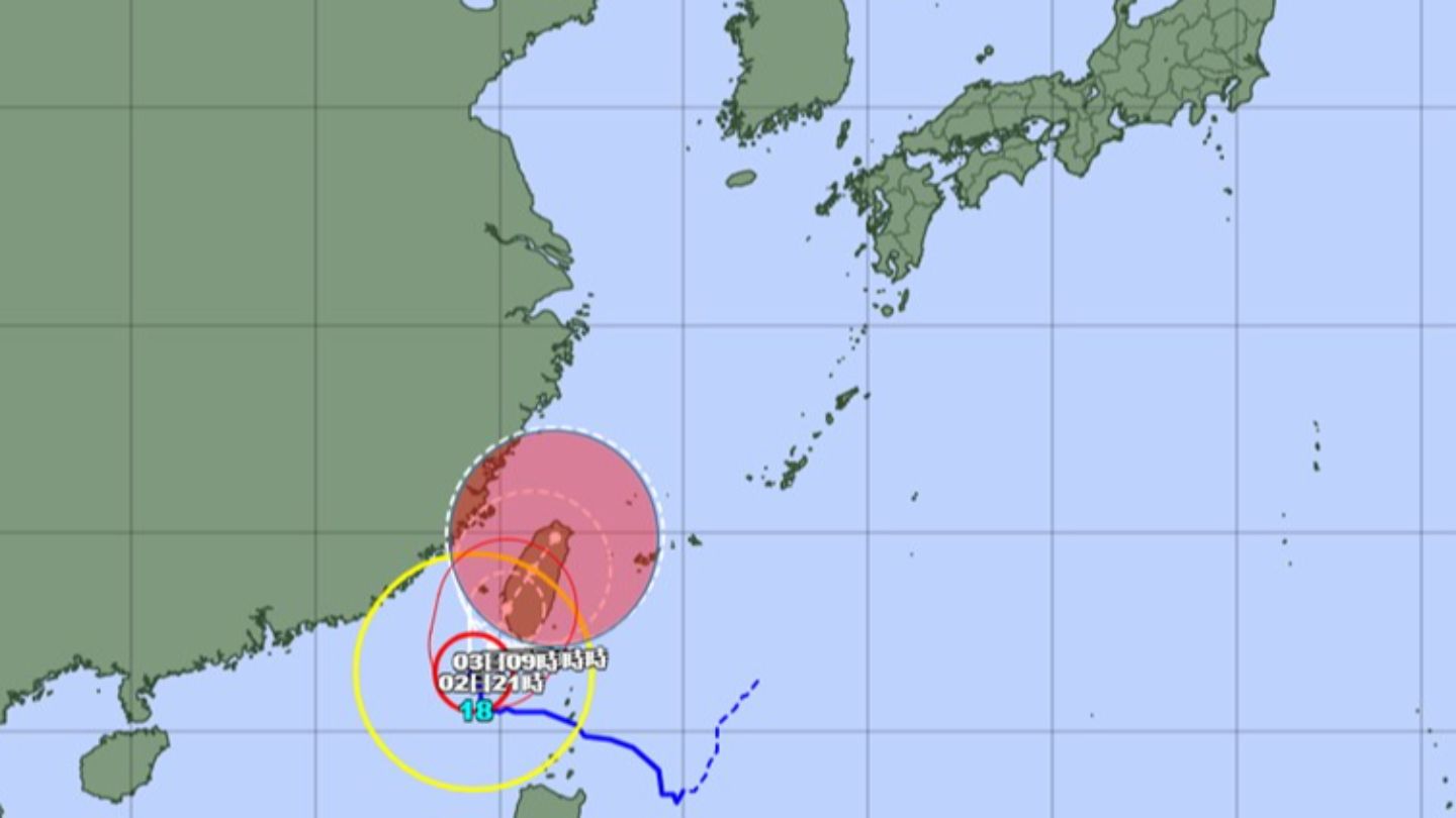 【台風情報】台風１８号　気象庁の予想詳しく　「台湾の山」に阻まれ熱帯低気圧に　秋雨前線に取り込まれ大雨おそれ【7日（月）までの雨・風シミュレーション】