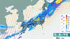 「来週前半は雨」関東～東海～近畿～九州など　能登半島には発達した雨雲予想【9日（水）までの雨シミュレーション】