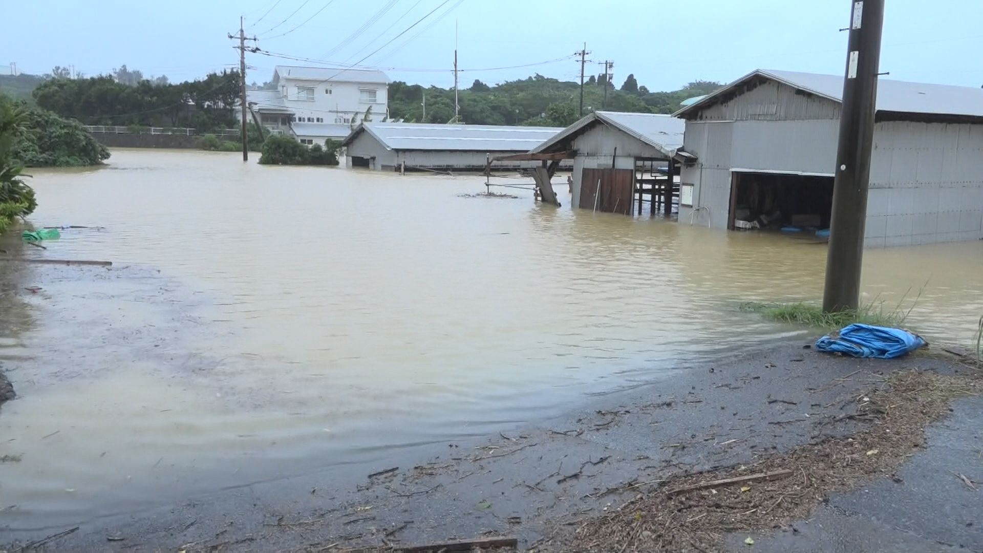 大雨特別警報の与論島　1日半で年間総雨量3分の1の雨　9日夕方にかけ猛烈な雨のおそれ　鹿児島(午前8時半)