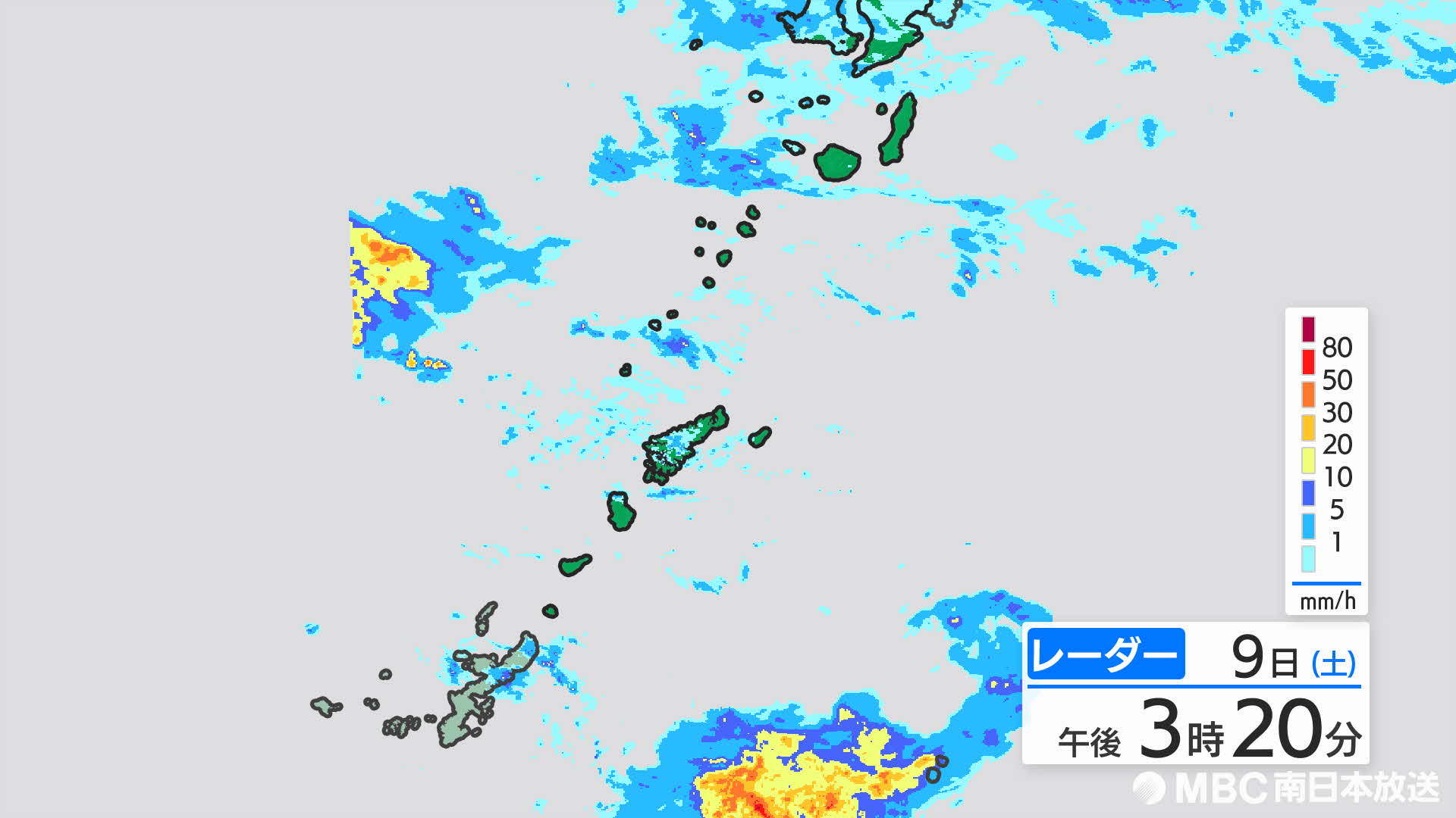 与論町の大雨特別警報は大雨警報に切り替えも…10日奄美北部で激しい雨のおそれ　鹿児島（午後3時）