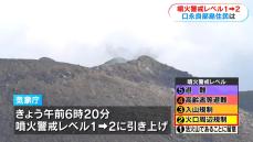 口永良部島で「噴火発生の可能性」噴火警戒レベル2に引き上げ　住民は　鹿児島・屋久島町