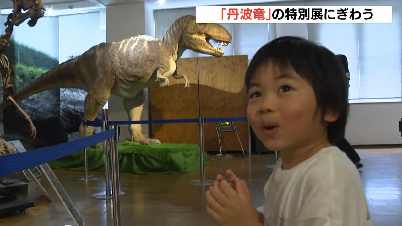 新種の恐竜「丹波竜」の化石などの特別展　夏休み初日は親子連れで賑わう　兵庫・丹波市