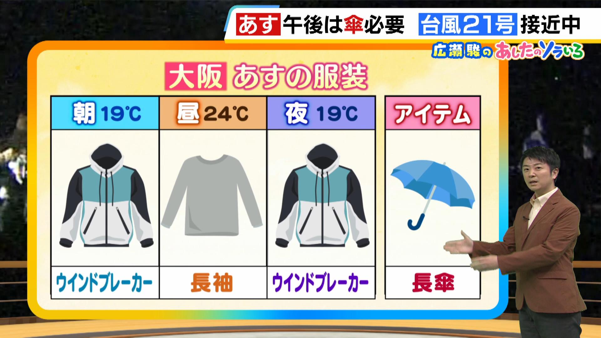 【近畿の天気】１日（金）の昼頃から雨で傘の出番、２日（土）は警報級大雨に来週は一気に秋深まる？