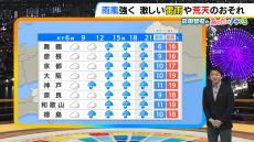 【近畿の天気】２６日（火）は天気が下り坂…帰り道はザーザー降りで横殴りの所も　大きい傘を忘れずに！