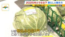 キャベツ１玉８６１円！？「日々の生活だけでカツカツやわ」　終わりの見えない値上げラッシュ…２０２５年も消費者に厳しい状況続くか