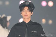 “イケメン陰キャYouTuber”ふかわ。「関コレ」初出演 警官コスプレでクールにランウェイ【関西コレクション 2024 A／W】