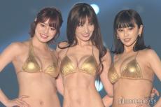 熊田曜子、恒例“水着ランウェイ”披露 藤田いろは＆椎菜貴妃と美ボディ開放【関西コレクション 2024 A／W】