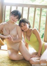 夏芽すず＆池田レイラ、“リアル同級生コンビ”が夢の初共演 水着姿でスタイル輝く