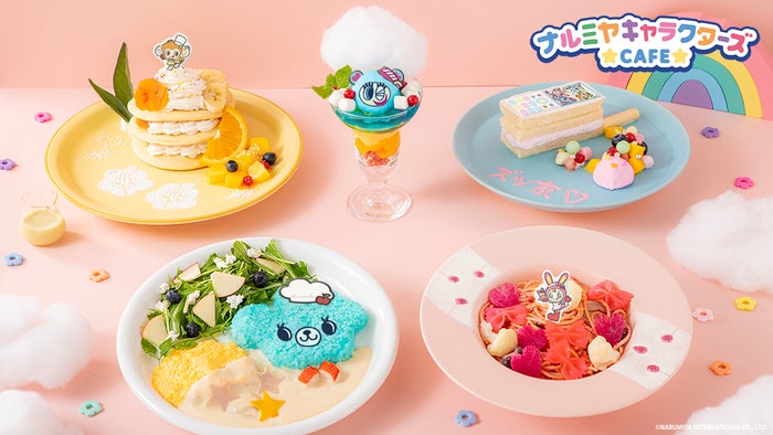 「ナルミヤキャラクターズカフェ」“ナカムラくん”パフェやガラケー型サンドなど平成感じるメニュー提供