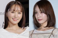 菅井友香＆中村ゆりか、ベアトップで美デコルテ輝く 密着ショットに「ゆかゆり尊い」「可愛すぎ」とファン悶絶