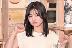 吉川愛、にゃんバサダー就任 ノースリーブワンピで取材会登場＆“ねこさん”呼びで魅力熱弁