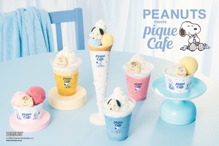 ジェラピケカフェ×PEANUTSコラボ再び、眠るスヌーピーのクレープや