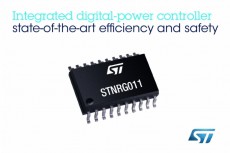 STマイクロエレクトロニクス：電力変換効率と安全性の最新規格に対応した設計を簡略化する高集積デジタル電源制御ICを発表 