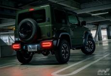 後ろ姿はまるでGクラス!? 『ジムニー』専用のLEDテールランプは