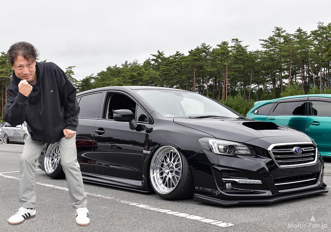 10J+3のディープリムなBBS LMを華麗に履く！ エアサスで『レヴォーグ