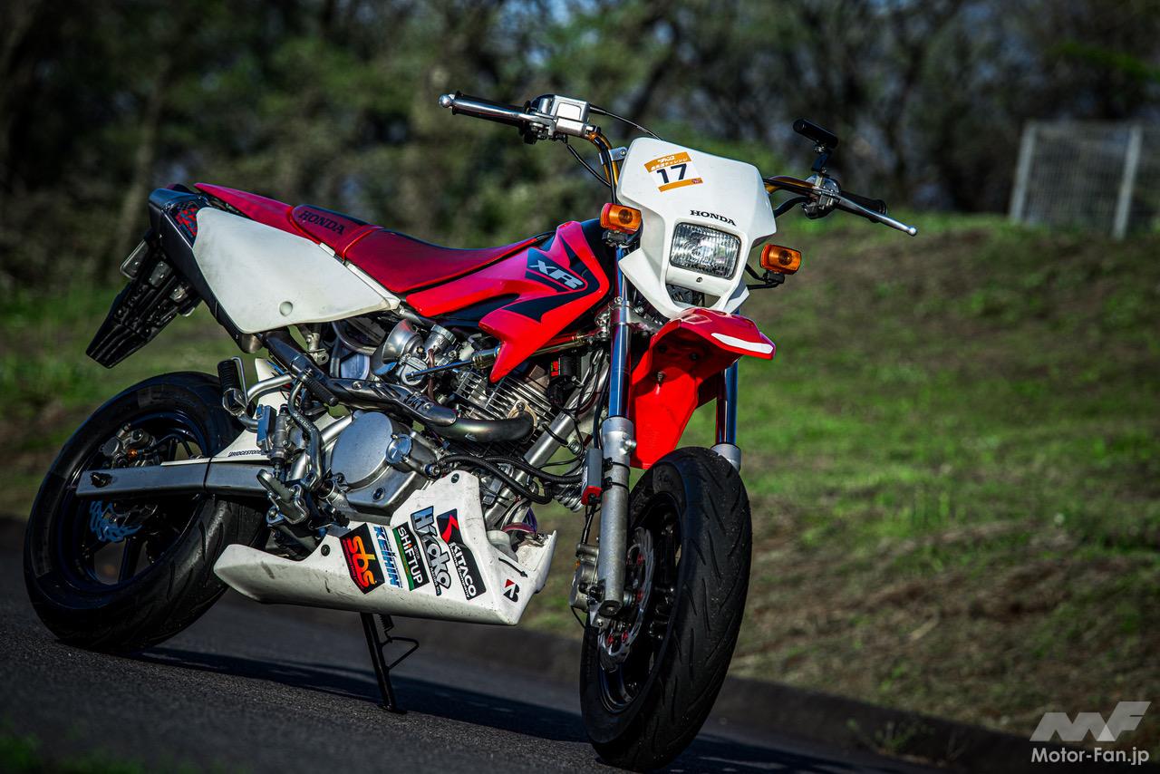 街乗りから峠ツーリングまでこなすキタコ製パーツで125cc化されたXR100