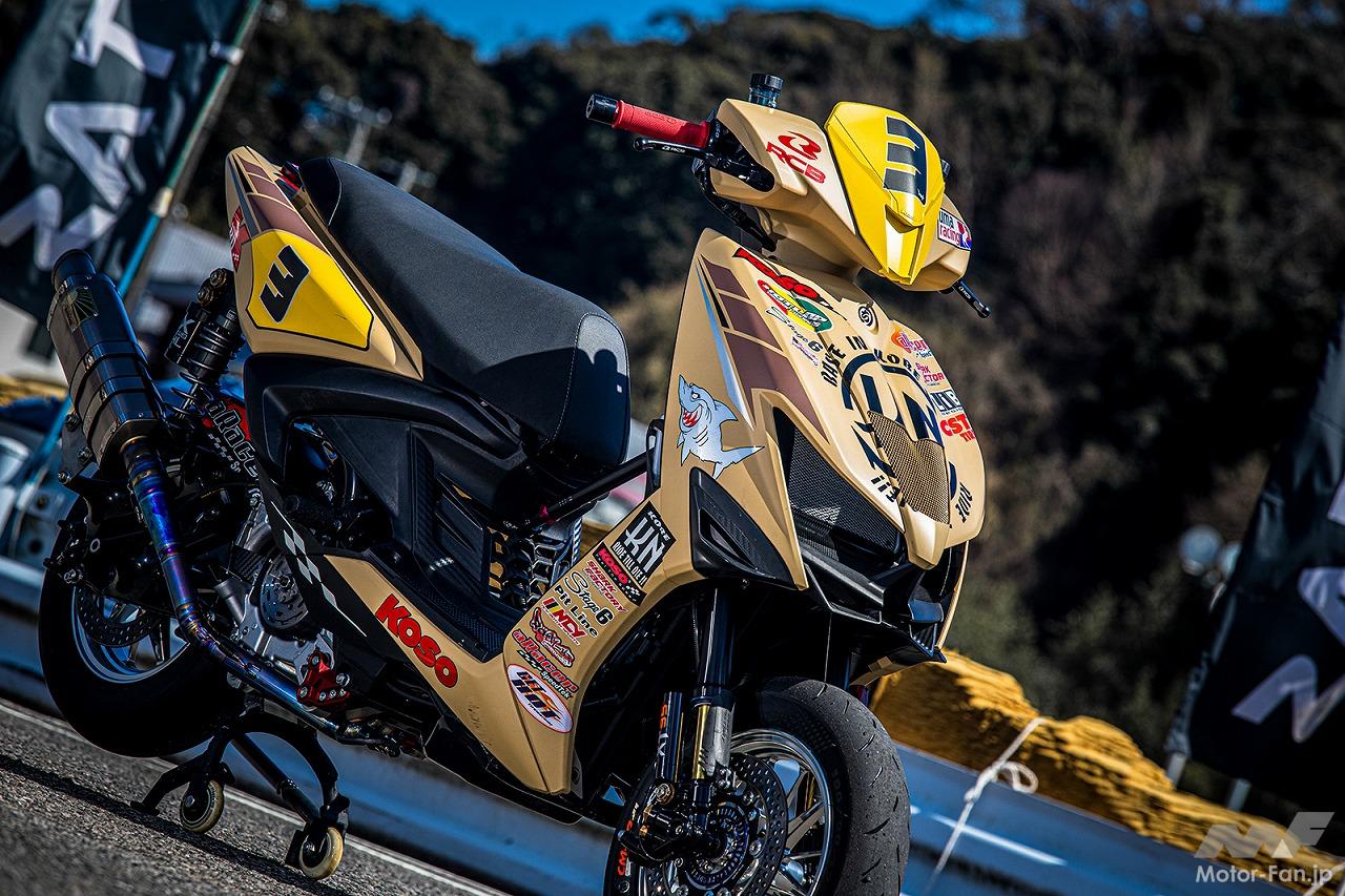 ヤマハ シグナスX RRGS KN企画 シグナスX最新カスタム｜7型が早くもサーキットデビュー！KN企画の