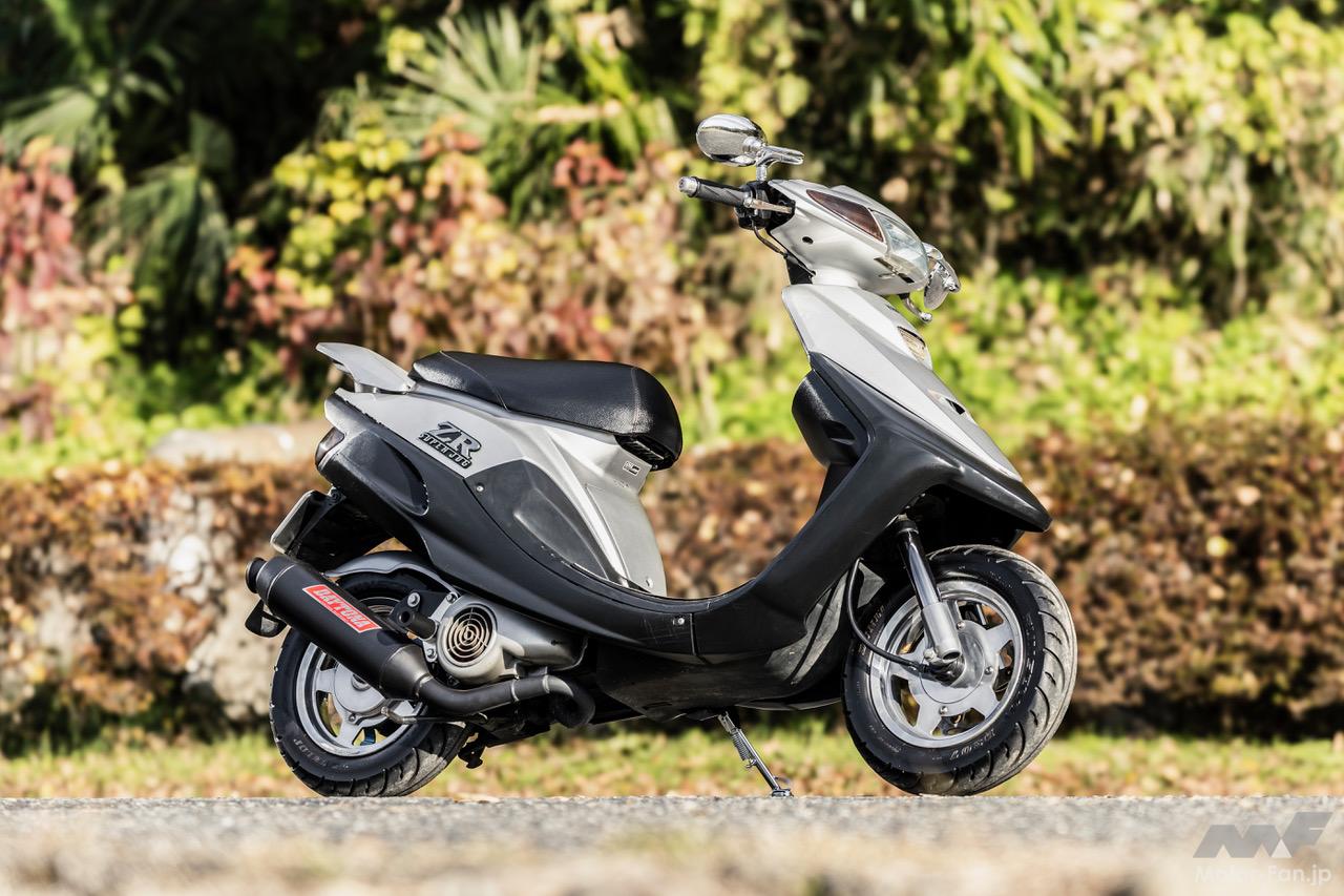 希少！レア！BMF ビームーンファクトリー　リアアルミホイール　ヤマハ系？jog 往年のヤマハJOG ZRを当時モノのカスタムパーツで彩る！ レトロ