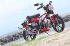 NS-1ホイールにグロムの倒立フォーク!?」108cc化でスポーティを極めた
