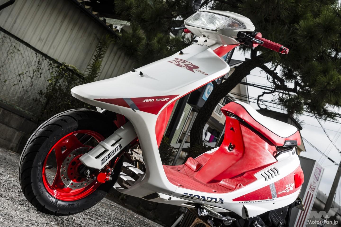 見た目は純正風、でもフロントはディスク化！ 6.8psホンダDJ・1RR改の