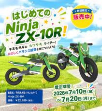 木製バイク カワサキNinja ZX-10Rがかわいい木製バイクに！ 子ども向け限定モデル
