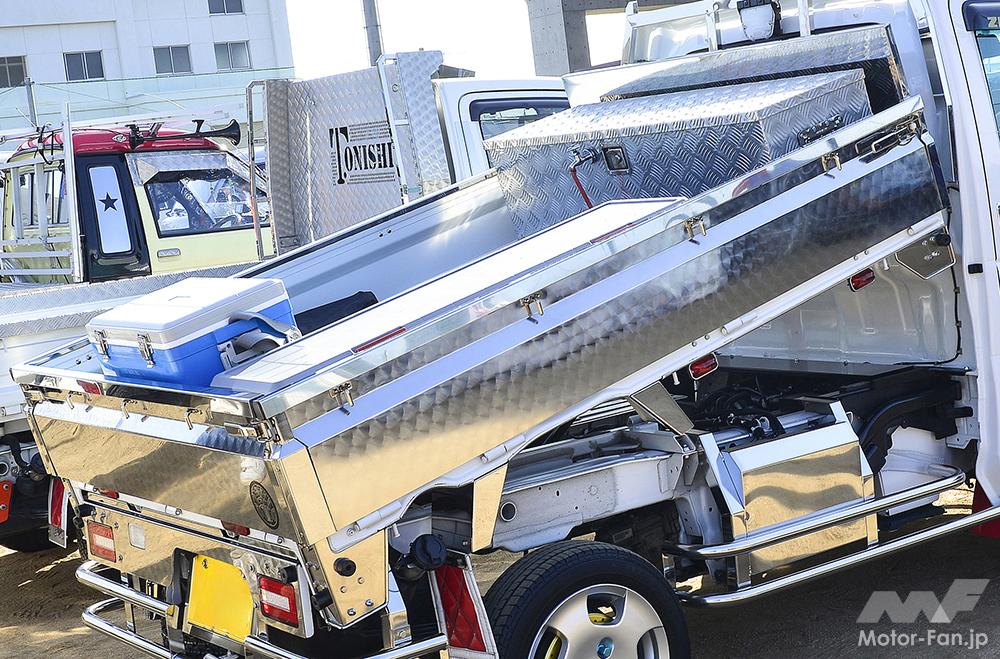 全面ウロコステンレス仕上げ！「輝く荷台が持ちあがる！」農作業のため