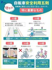【注意】自転車の交通ルール「5つのポイント」を再確認! -「歩道は徐行」「無灯火」 違反すると罰金や懲役に