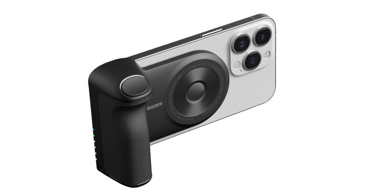 MagSafeで装着できるiPhone用カメラグリップ「VEGER SNAP CAM」