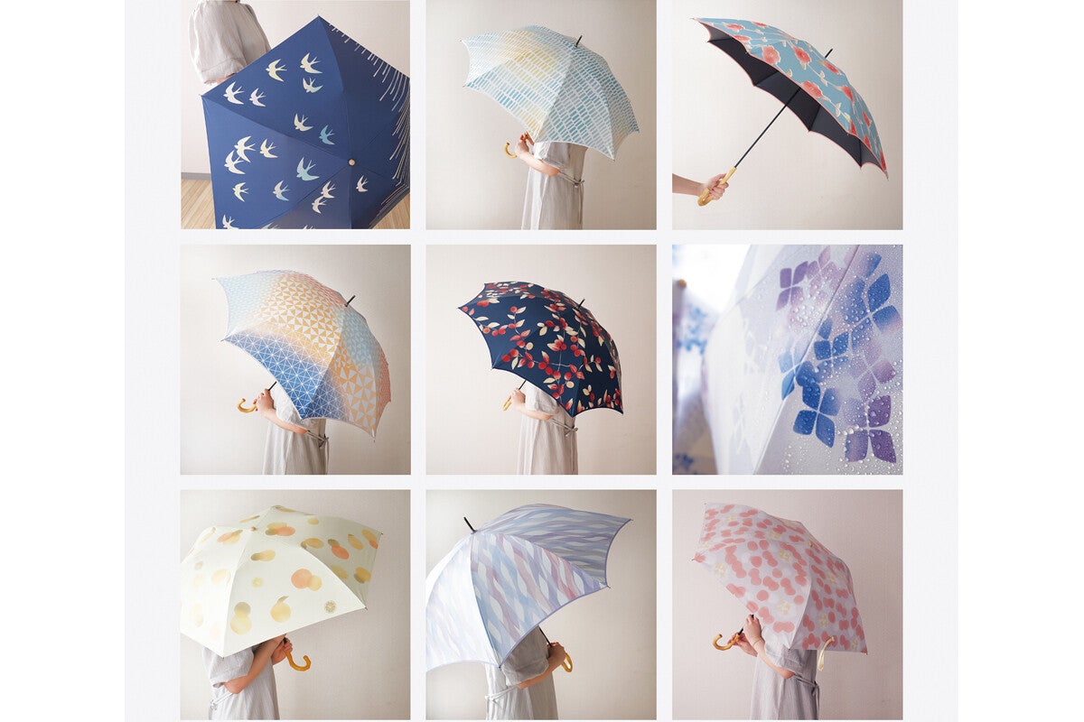 傘の新ブランド・waccoから"染め"がテーマの全12柄から選べる傘が登場