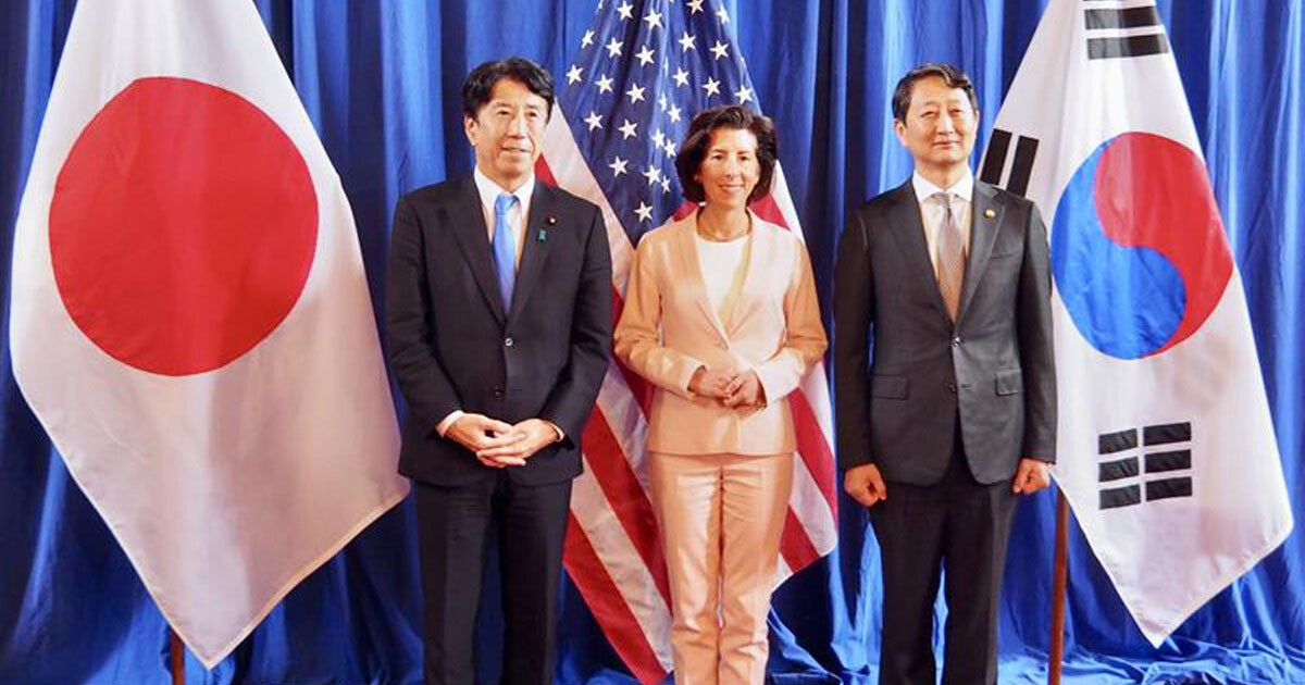 日米韓の商務・経済大臣会合が開催、強靭な半導体サプライチェーン構築などを協議