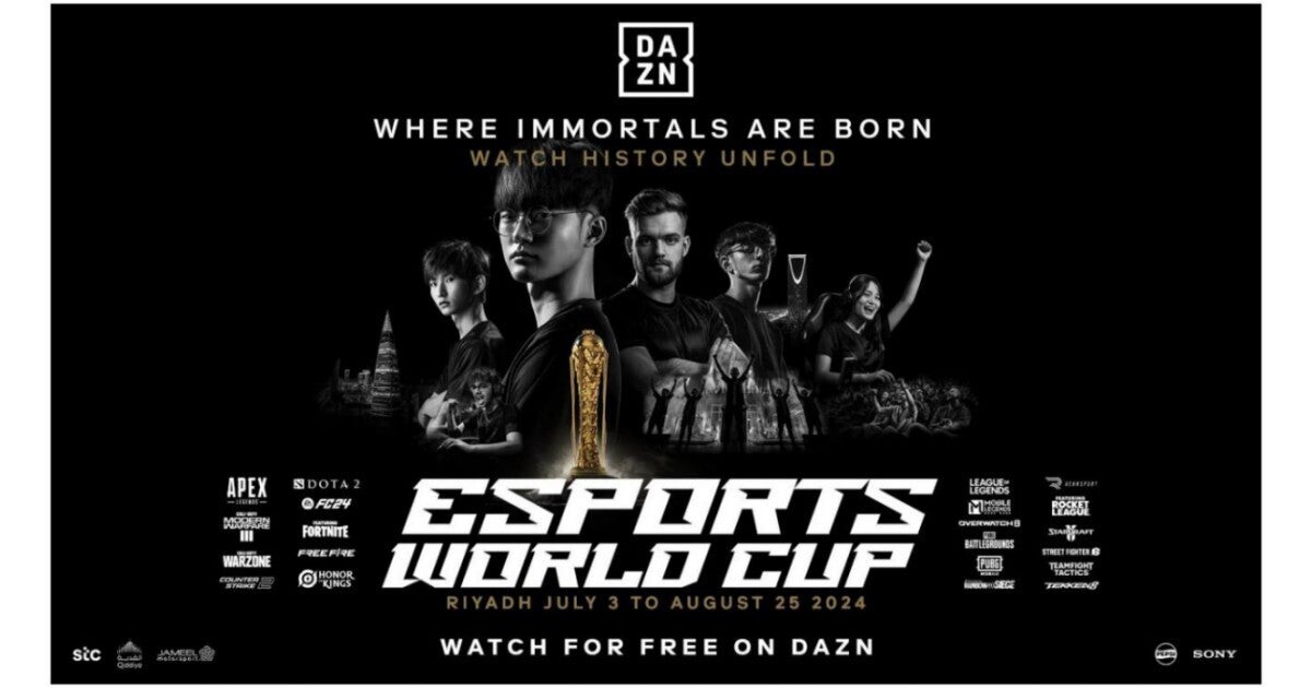 サウジアラビアで開催される「eスポーツワールドカップ」、DAZNで全競技無料配信