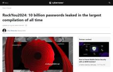 漏洩したパスワード100億件近くが公開、漏洩の有無の確認を