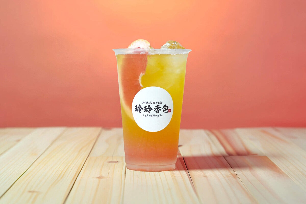 愛知の肉まん専門店が、ピンクグレープフルーツ×緑茶の「紅柚緑茶」発売