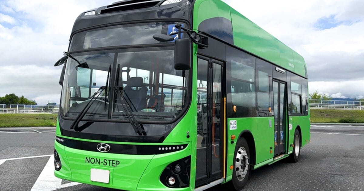 ヒョンデの電気バスは日韓で取り合いに? 屋久島で5台を受注、日本初導入!