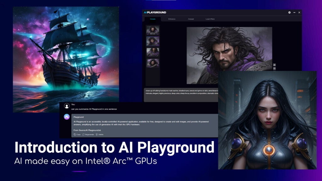 Intel、Arc GPU向けにAIツール「AI Playground」を公開 - GPUを活用