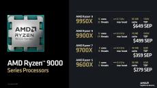 AMD、Ryzen 9000シリーズの価格を公開 - 最上位のRyzen 9 9950Xは649ドル