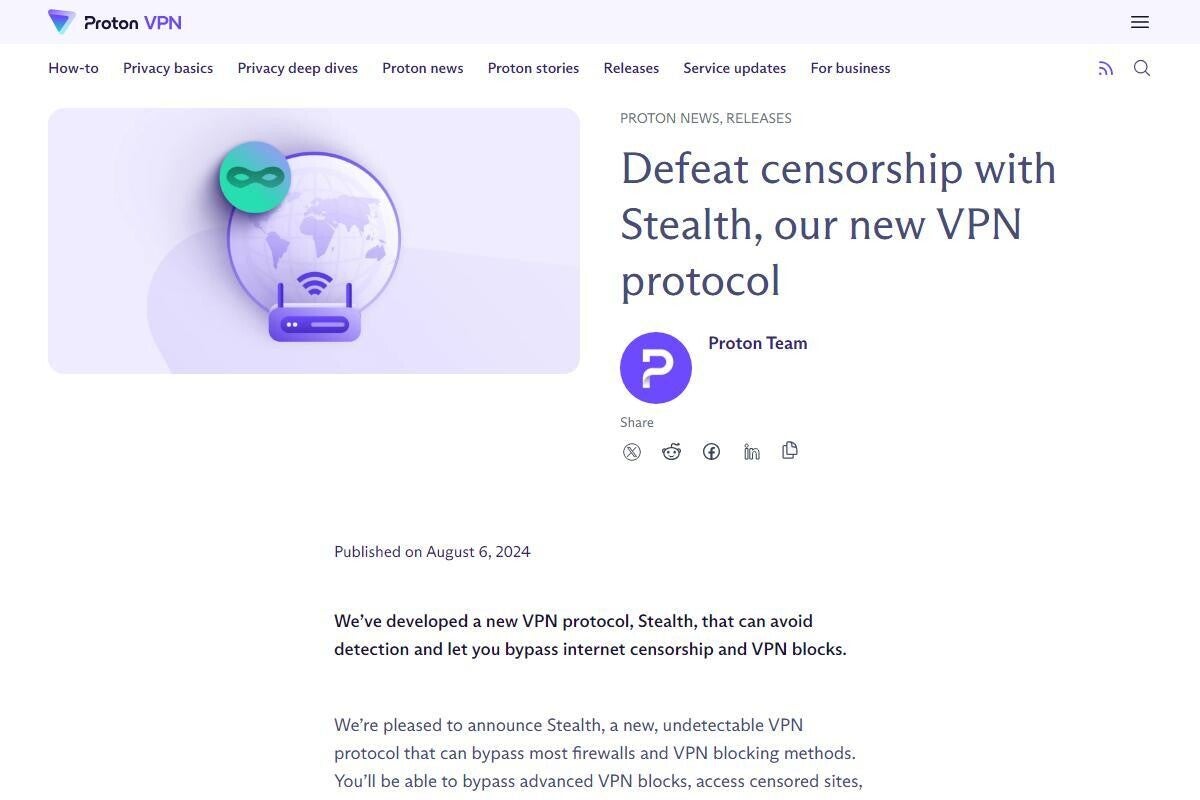 ProtonVPN、インターネット検閲とVPNブロックを乗り越えるプロトコル開発