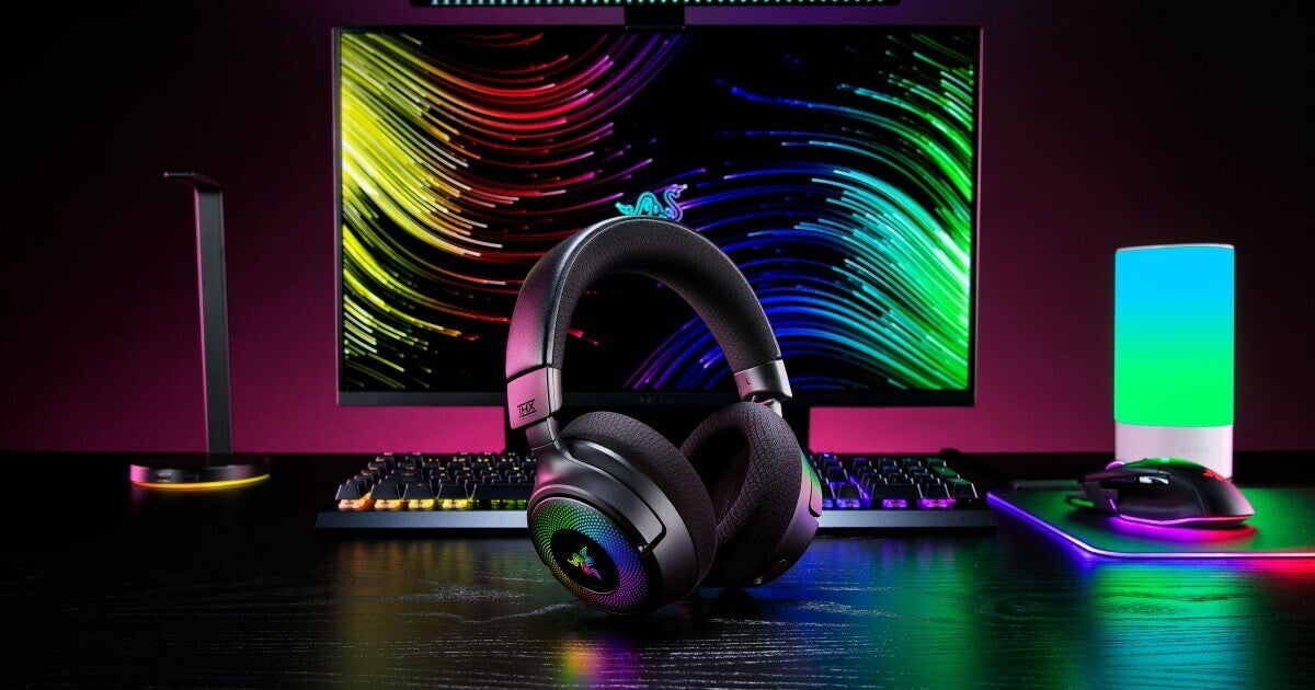 Razer、TriForce Titanium 40mmドライバーを搭載したワイヤレスヘッドセット「Kraken V4」