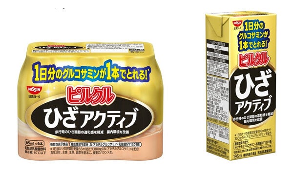 ピルクルに「歩行時のひざ関節の違和感を軽減する」タイプが登場! 1本で1日分のグルコサミン