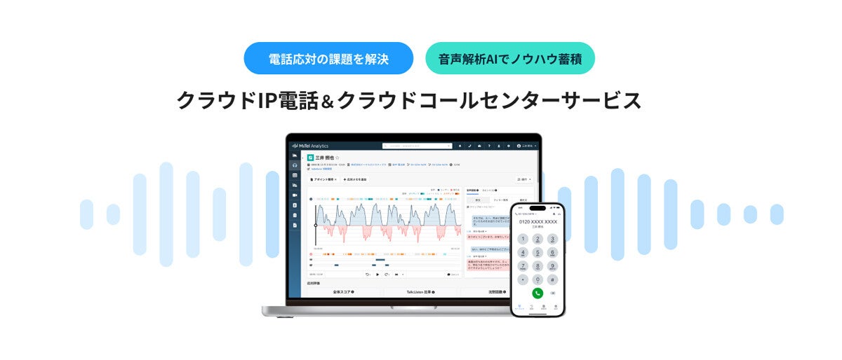 KDDIウェブコミュニケーションズ、RevCommの音声解析AI「MiiTel」提供開始