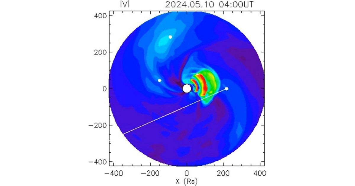 2024年5月に日本各地でオーロラを起こした太陽嵐の電波観測に成功、名大とNICT