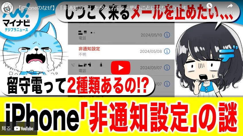 【まとめ動画】「非通知設定」をタップすると怖いことになりそうです... 【iPhoneのなぜ】