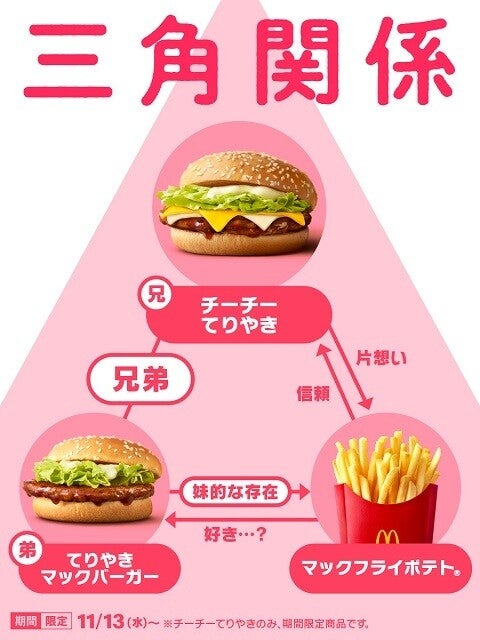 【予想外】マクドナルドが三角関係を告白 -「あかんwwww ドロドロすぎるww」「昼ドラかよ…」とネット民騒然