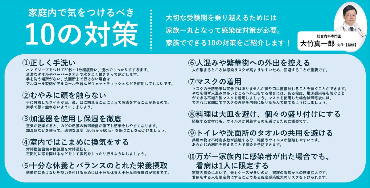 受験当日に向けて30日前からの対策が重要! 感染症時代の受験家族の過ごし方と対策を医師が解説