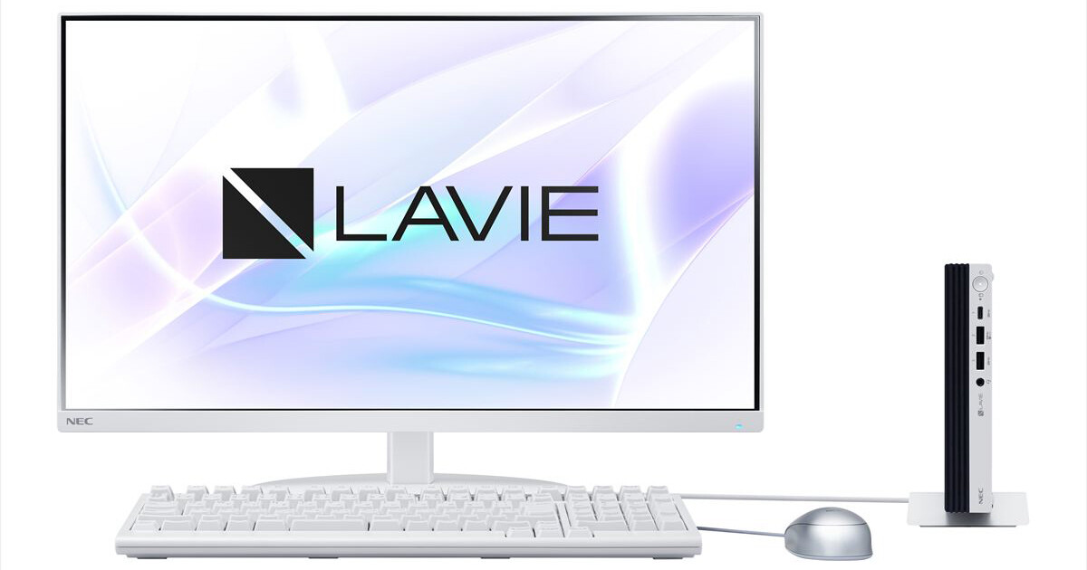 NEC「LAVIE」、第14世代Coreプロセッサを選択できるスリムデスクトップPC