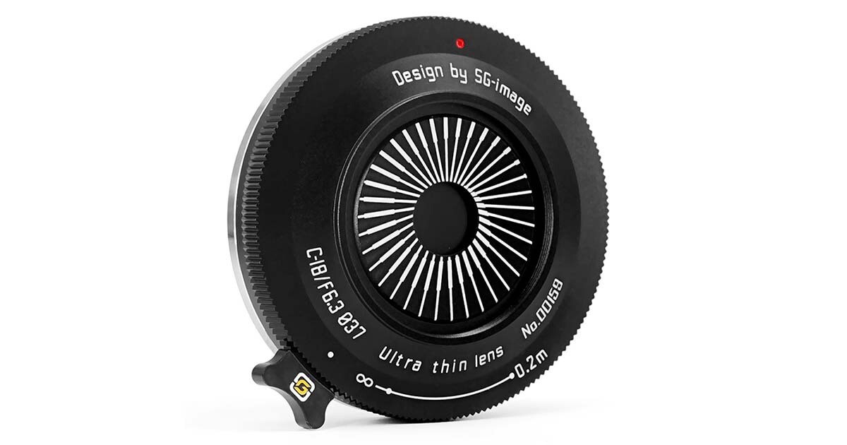 薄さ14mmのパンケーキレンズ「SG 18mm F6.3 C」　実売8,100円