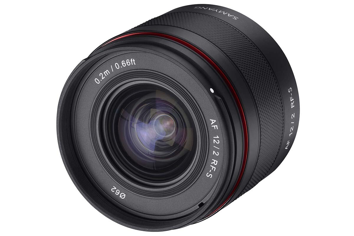 サムヤン、AF対応のRFマウント超広角レンズ「SAMYANG AF 12mm F2 RF-S」